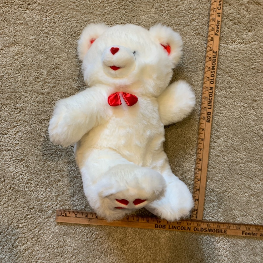 Stuffed white bear